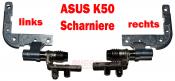 ASUS K50 Display Scharniere LCD Hinge K50I K50AB K50AF K50IJ K50AD K50AE F82 SET