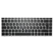 Tastatur für HP Probook 430 440 445 G5 silber deutsch mit Beleuchtung L00738-041