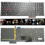 Gamer Tastatur Acer Predator 15 17 QWERTZ Gaming Keyboard mit Beleuchtung G9-593 G9-793-774D