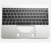 Apple Macbook Retina 12" A1534 2015 silber Topcase mit Tastatur und Backlight  613-01195-B