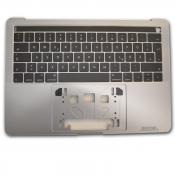 Apple Macbook Pro 13" A1706 DE Topcase mit Tastatur Beleuchtet 2016 Palmrest grau