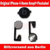 iPhone 4 Homebutton mit Flexkabel Matte schwarz