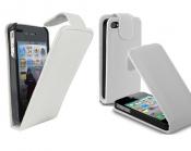 Apple iPhone 4 und 4S Tasche Cover Flip Case weiß