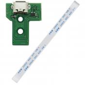 PS4 Controller USB Charging Port Board 3. Generation JDS-030 Ladebuchse F001 V1 mit 12 PIN Kabel