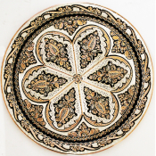 Handgemachtes Kupfer Servierplatte aus der Türkei Handmade