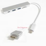 Type C Adapter 5 in 1 USB SD HUB für Apple Macbook Smartphone Tablet Card Reader